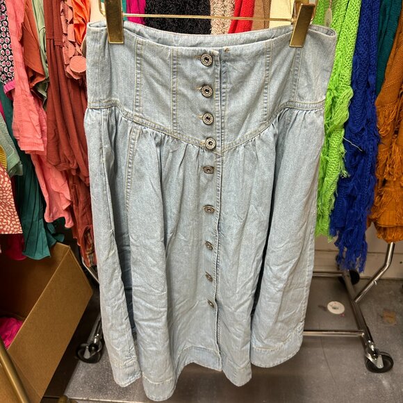 #DENIM MIDI #SKIRT #UMGEEUSA - Picture 3 of 3